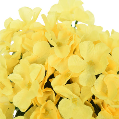 Grinaldas de flores artificiais 3 pcs 85 cm amarelo