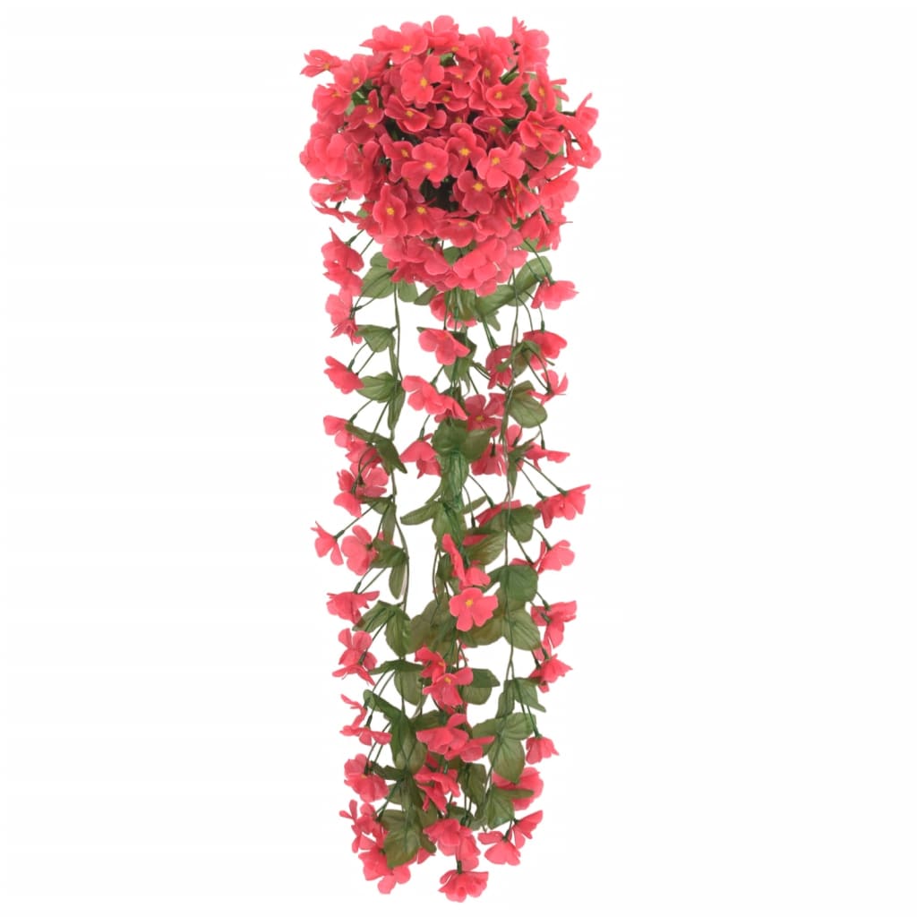 Grinaldas de flores artificiais 3 pcs 85 cm rosa