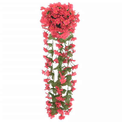 Grinaldas de flores artificiais 3 pcs 85 cm rosa