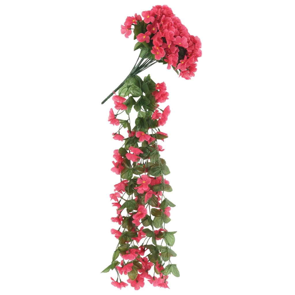 Grinaldas de flores artificiais 3 pcs 85 cm rosa