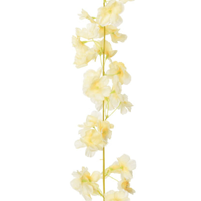 Grinaldas de flores artificiais 6 pcs 180 cm champanhe