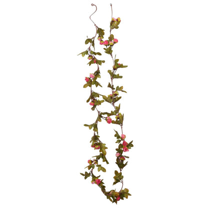 Grinaldas de flores artificiais 6 pcs 215 cm rosa