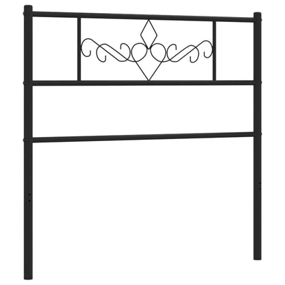 Cabeceira de cama 75 cm metal preto