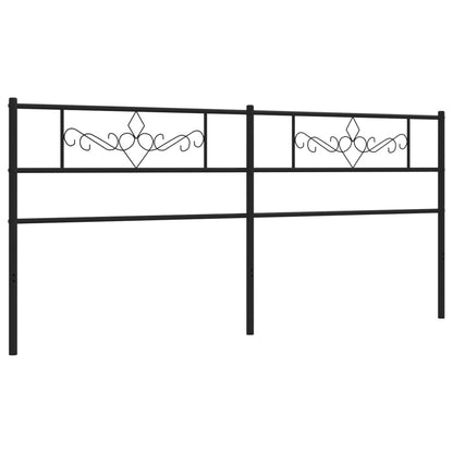 Cabeceira de cama 180 cm metal preto