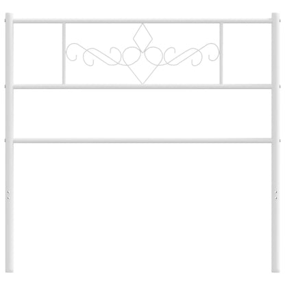 Cabeceira de cama 75 cm metal branco