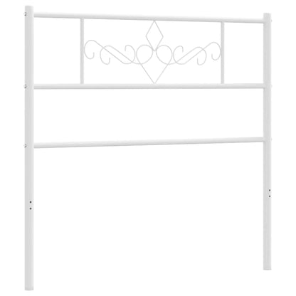 Cabeceira de cama 75 cm metal branco