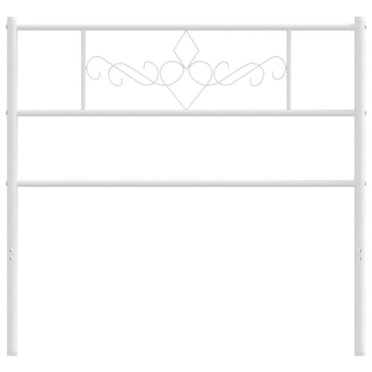 Cabeceira de cama 80 cm metal branco