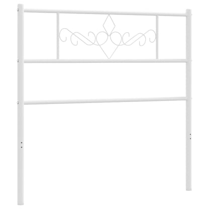 Cabeceira de cama 80 cm metal branco