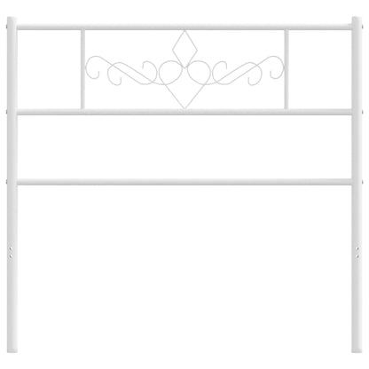 Cabeceira de cama 90 cm metal branco