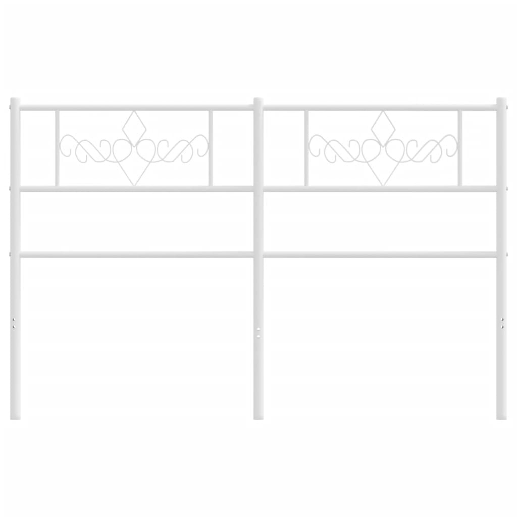 Cabeceira de cama 120 cm metal branco