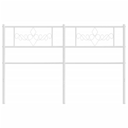 Cabeceira de cama 120 cm metal branco