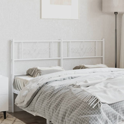 Cabeceira de cama 120 cm metal branco