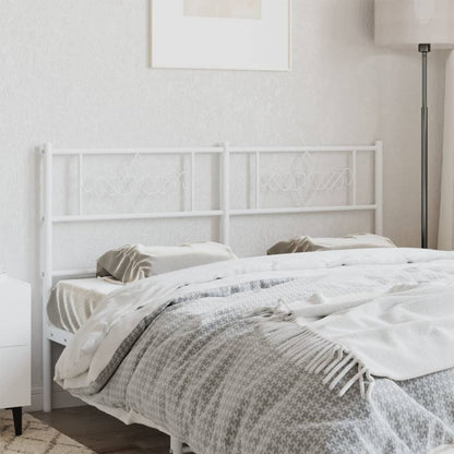 Cabeceira de cama 135 cm metal branco