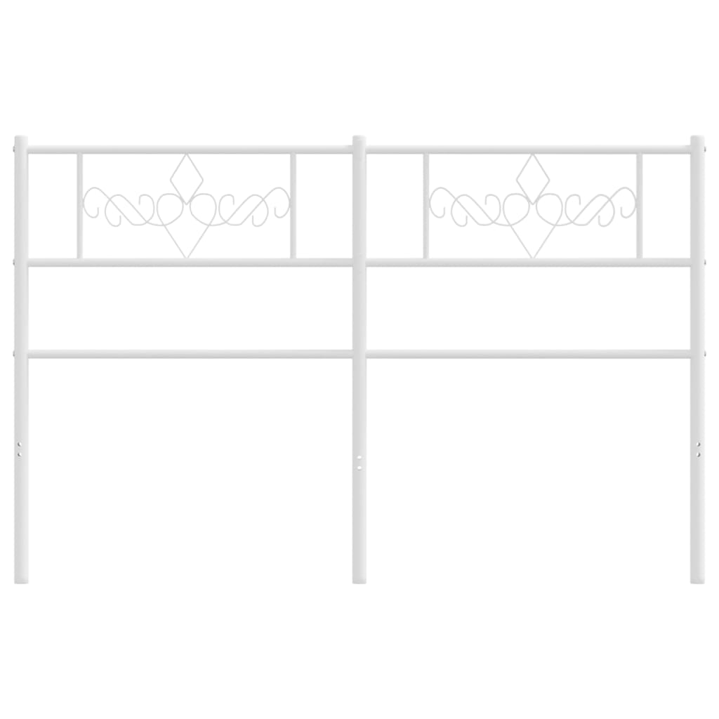 Cabeceira de cama 140 cm metal branco