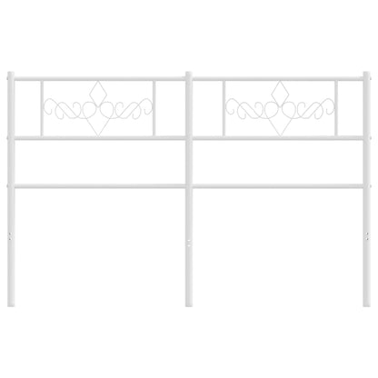 Cabeceira de cama 140 cm metal branco