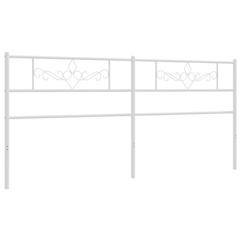 Cabeceira de cama 193 cm metal branco