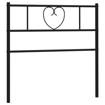 Cabeceira de cama 75 cm metal preto