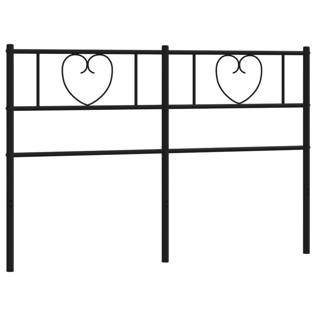 Cabeceira de cama 120 cm metal preto