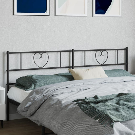 Cabeceira de cama 193 cm metal preto