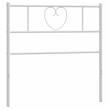 Cabeceira de cama 75 cm metal branco