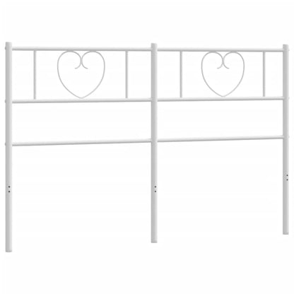 Cabeceira de cama 160 cm metal branco