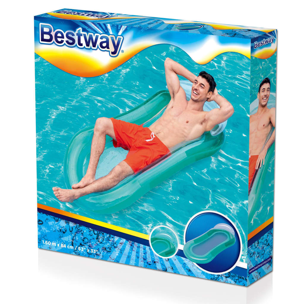 Bestway Espreguiçadeira/colchão insuflável p/ piscina Aqua Lounge