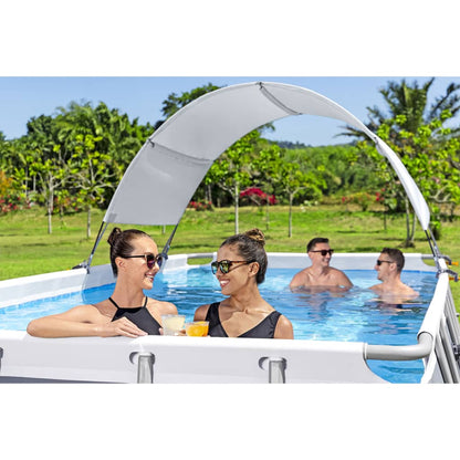 Bestway Toldo para piscina acima do solo branco