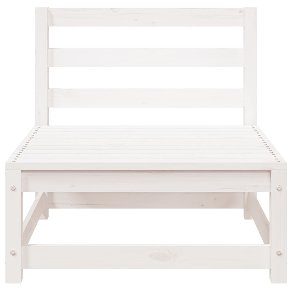 Sofás sem braços p/ jardim 2 pcs 70x70x67cm pinho maciço branco