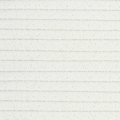 Cesto de arrumação Ø45x25 cm algodão cinzento e branco