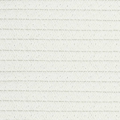 Cesto de arrumação Ø51x33 cm algodão cinzento e branco