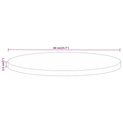 Tampo de mesa redondo Ø40x2,5cm madeira recuperada maciça