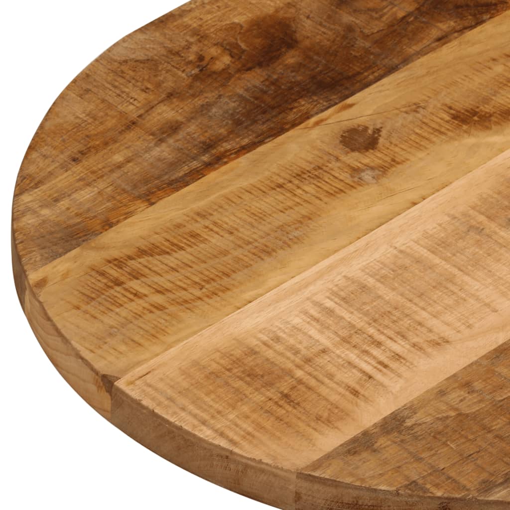 Tampo de mesa oval 80x40x2,5 cm madeira mangueira áspera maciça