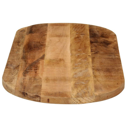 Tampo de mesa oval 90x40x2,5 cm madeira mangueira áspera maciça