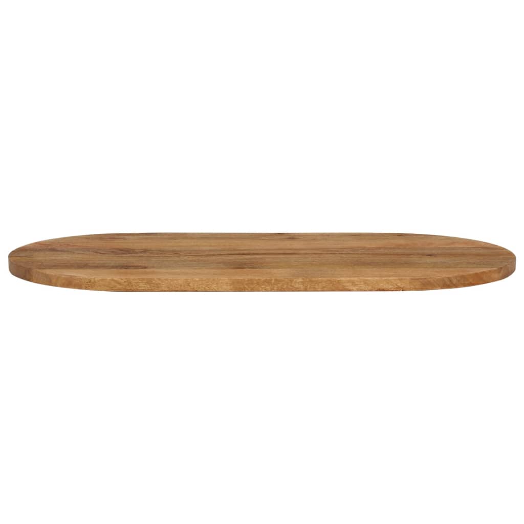 Tampo de mesa oval 90x40x2,5 cm madeira de mangueira maciça