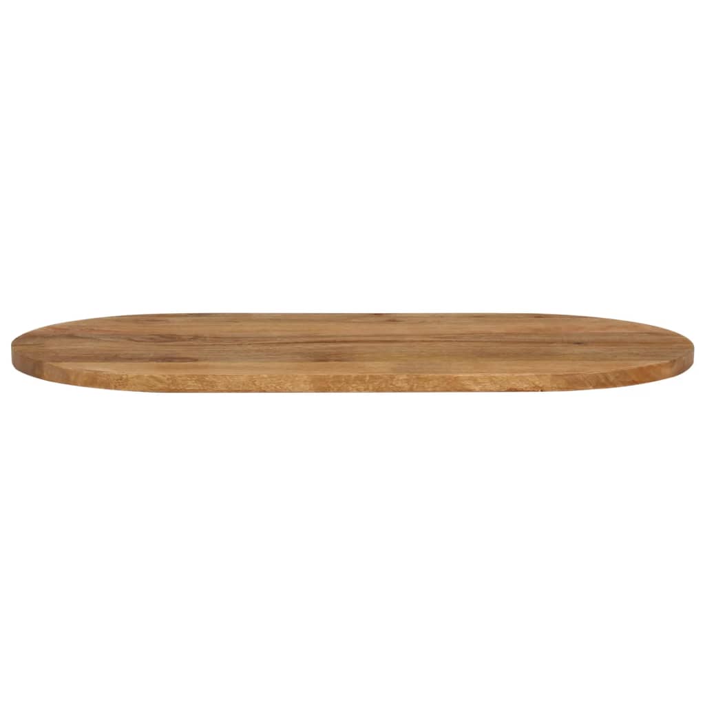 Tampo de mesa oval 100x40x2,5 cm madeira de mangueira maciça