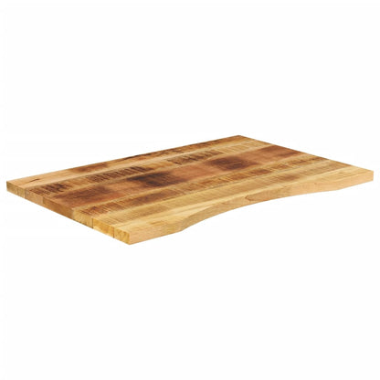 Tampo de mesa com curva 80x60x2,5 cm mangueira áspera maciça