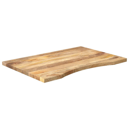 Tampo de mesa com curva 80x50x2,5 cm mangueira áspera maciça