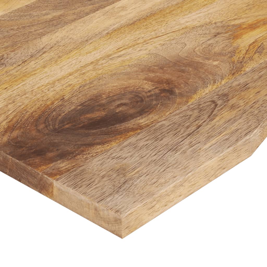 Tampo de mesa com curva 80x60x2,5 cm mangueira áspera maciça