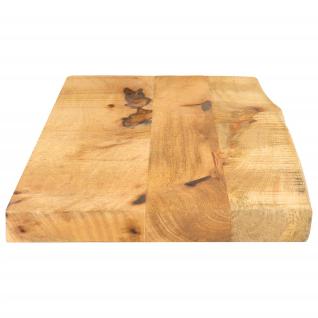 Tampo de mesa c/ borda viva 80x30x2,5cm mangueira áspera maciça