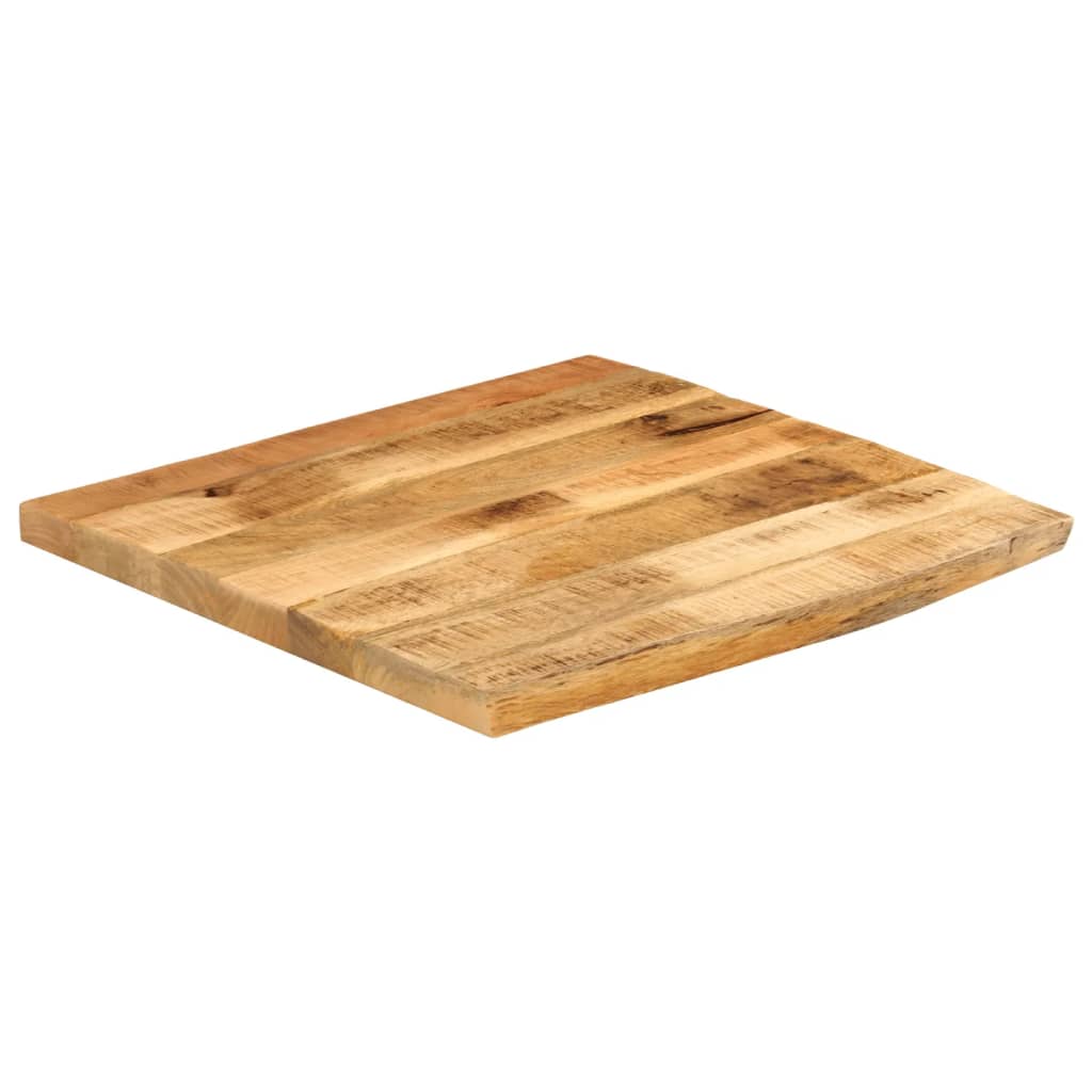 Tampo de mesa borda viva 60x60x2,5 cm mangueira áspera maciça