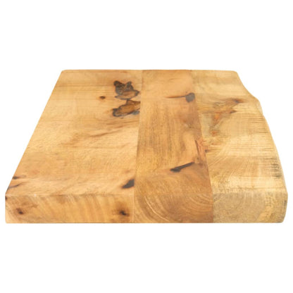 Tampo de mesa c/ borda viva 80x20x3,8cm mangueira áspera maciça