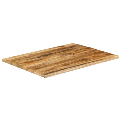 Tampo de mesa borda viva 100x80x3,8 cm mangueira áspera maciça