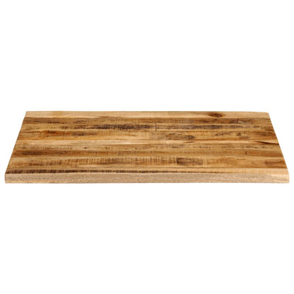 Tampo de mesa borda viva 100x80x3,8 cm mangueira áspera maciça