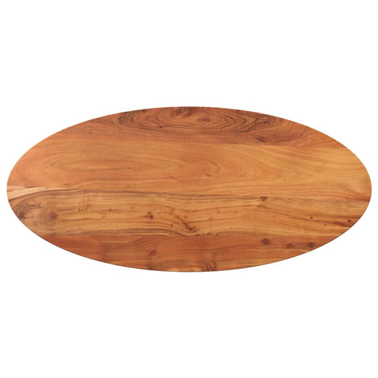 Tampo de mesa oval 100x40x2,5 cm madeira de acácia maciça