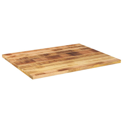 Tampo de mesa retangular 90x80x2,5 cm mangueira áspera maciça