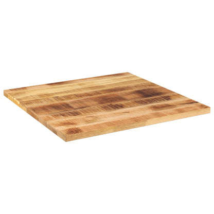 Tampo de mesa quadrado 80x80x3,8 cm mangueira áspera maciça