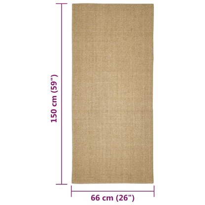 Tapete de sisal para poste arranhador 66x150 cm