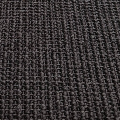 Tapete de sisal para poste arranhador 66x200 cm preto