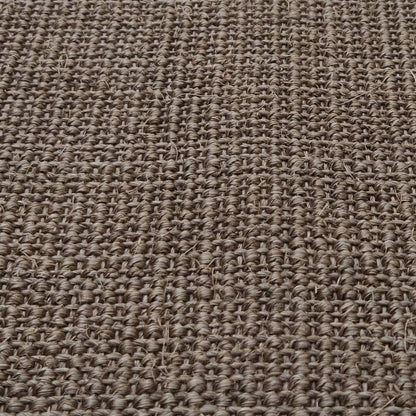 Tapete de sisal para poste arranhador 80x150 cm castanho