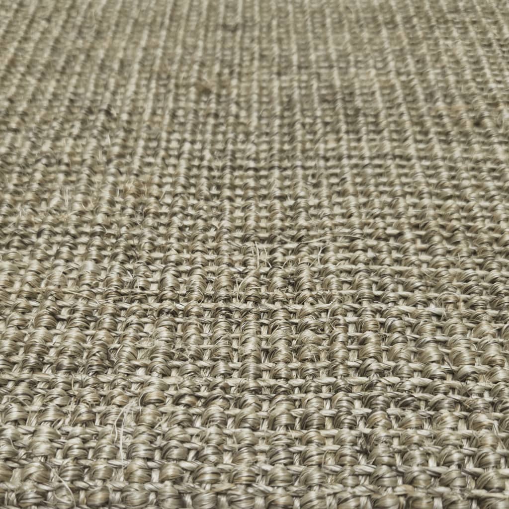 Tapete de sisal p/ poste arranhador 80x150 cm cinza-acastanhado